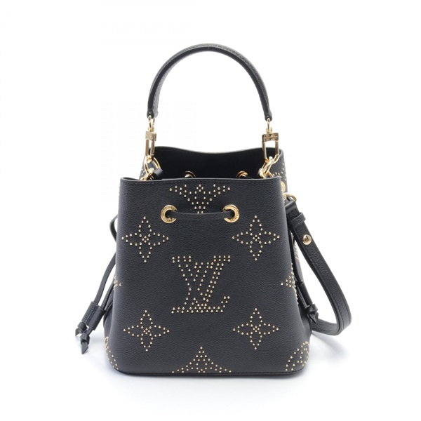 LOUIS VUITTON NeoNoe BB 2way shoulder crossbody Hand bag M46734 leather Studs BK