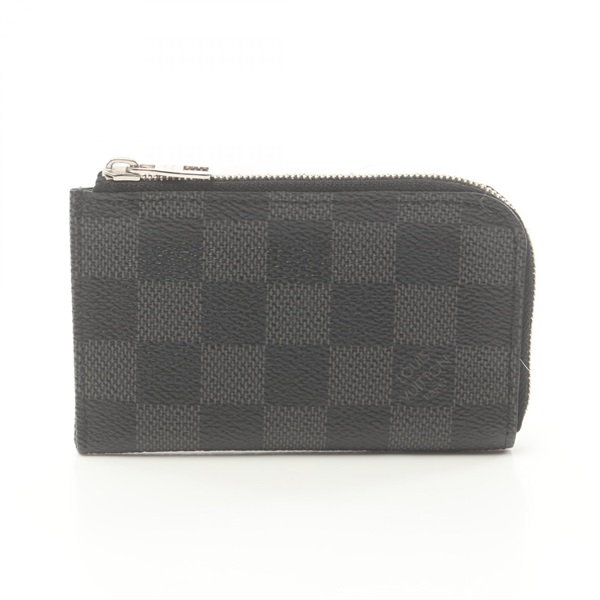LOUIS VUITTON Porte-monnaie coin purse wallet N61237 Damier graphite Black LV