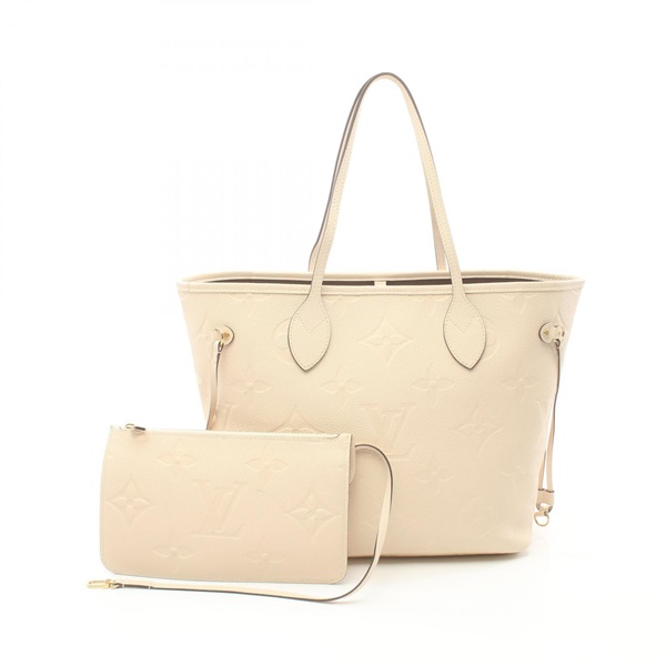 Louis vuitton cream tote bag best sale