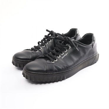 Salvatore Ferragamo CUBE sneakers #8 shoes leather Black Use