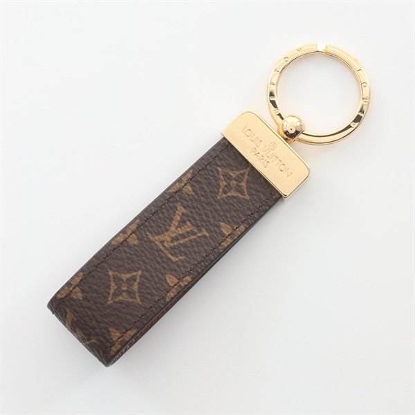 LOUIS VUITTON Porto Craie Dragonne key ring M65221 Monogram GHW Used Women LV