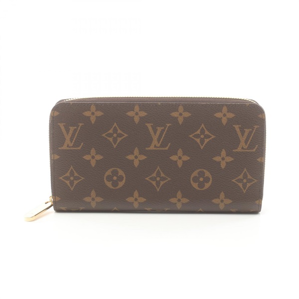 LOUIS VUITTON Zippy Round long wallet Purse M42616 Monogram canvas Brown Used