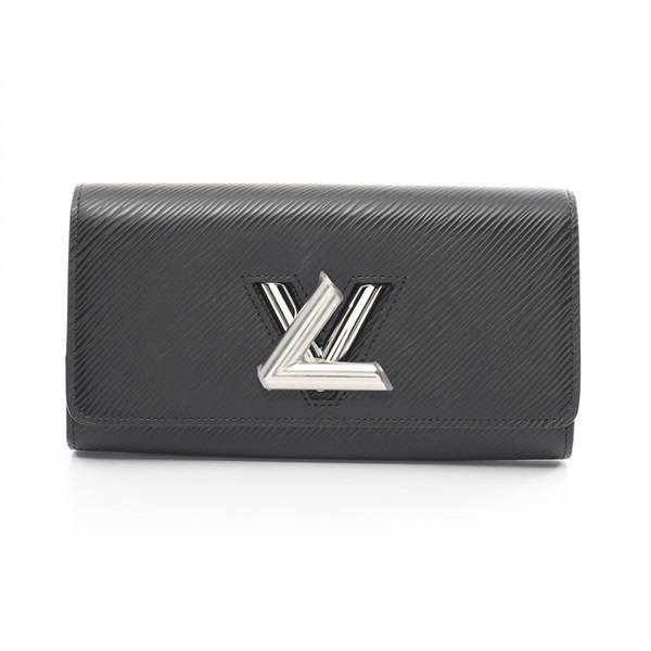 LOUIS VUITTON Portefeuille twist Bifold long wallet purse M68309 Epi noir LV