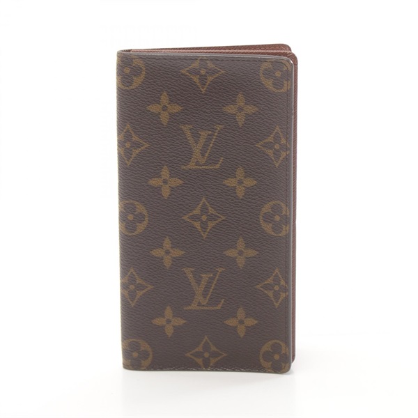 LOUIS VUITTON Porte Cartes Credit Yen Bifold long wallet purse M60825 Monogram