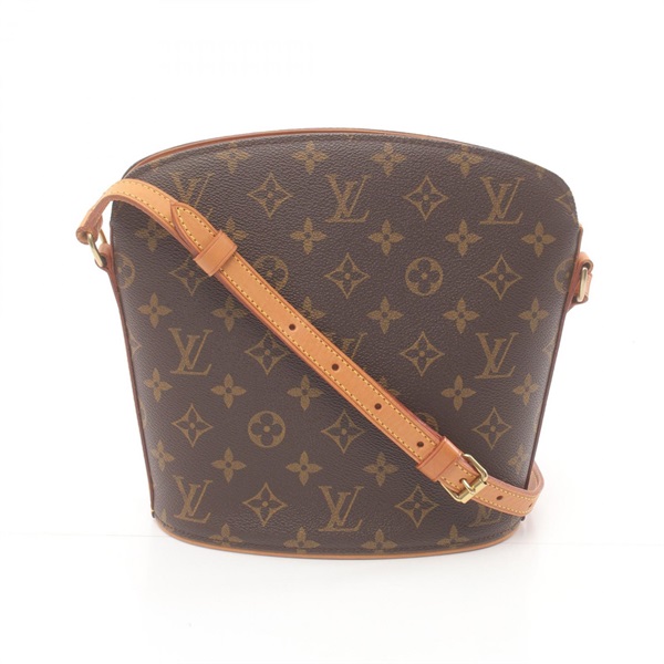 LOUIS VUITTON Drouot Monogram Shoulder crossbody Bag M51290 canvas leather Brown