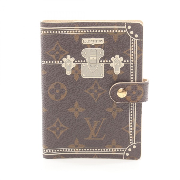 LOUIS VUITTON Agenda PM Marvoire Notebook cover R20965 canvas Brown Used LV