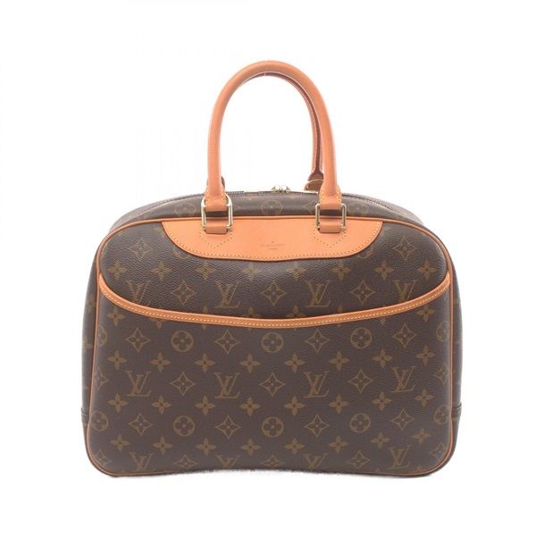 LOUIS VUITTON Deauville Bowling Vanity Hand bag M47270 Monogram leather Brown