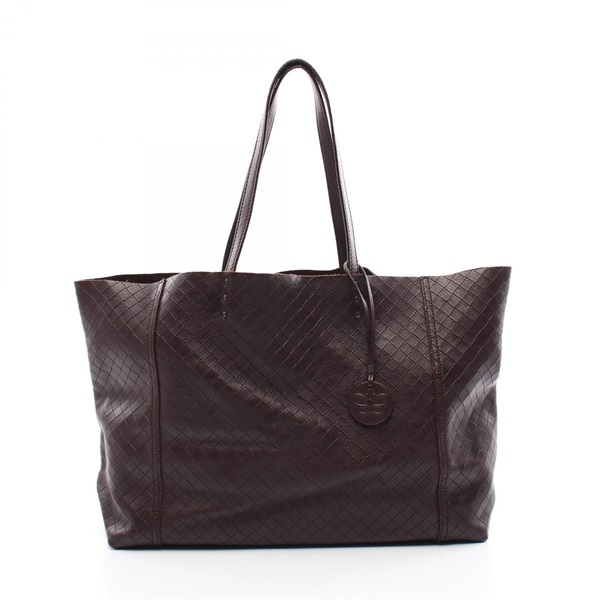 BOTTEGA VENETA Intrecciato Mirage Papillon Tote Bag B00672842C Brown Used Women