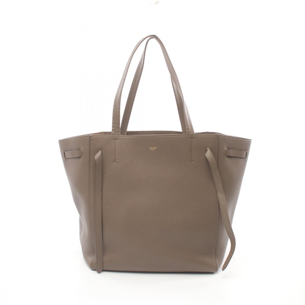 CELINE Cabas Phantom Small Shoulder Tote Bag 176023 leather Beige Used Women