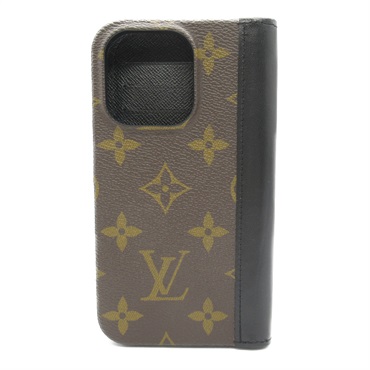 LOUIS VUITTON IPHONE 16 PRO FOLIO phone cases M12539 Monogram brown Used unisex