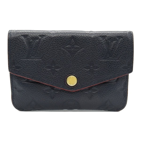 LOUIS VUITTON Pochette Cle key coin purse holder M62017 Monogram empreinte navy