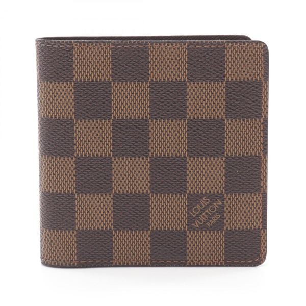 LOUIS VUITTON Porte Billet 6 Cartes Credit Bi-fold wallet N61666 Damier Ebene LV