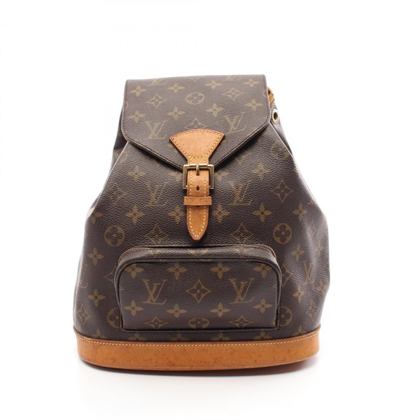 LOUIS VUITTON Montsouris MM Backpack Rucksack Bag M51136 Monogram Canvas Used LV