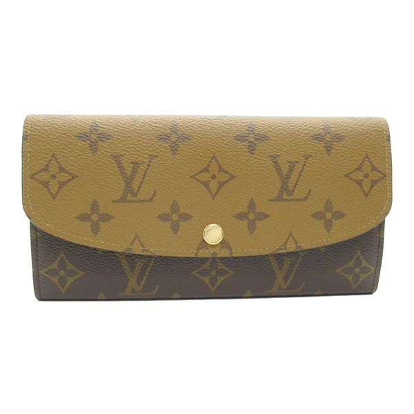 LOUIS VUITTON Portefeuille Emile Bi-fold Long Wallet M82157 Monogram Reverse LV