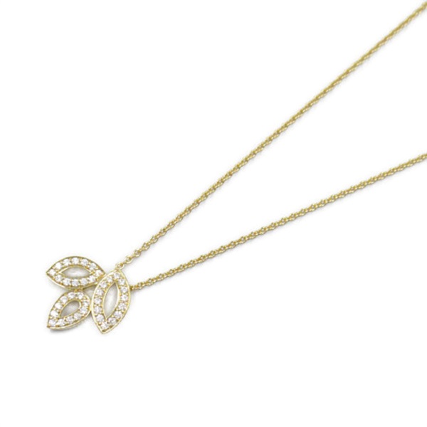 HARRY WINSTON Lily cluster Mini Diamond Necklace 18KYG Yellow Gold Used women