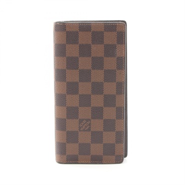 LOUIS VUITTON Portefeuille Brazza Bifoldpurse N60017 Damier canvas Ebene Used LV