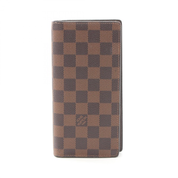 LOUIS VUITTON Portefeuille Brazza Bifoldpurse N60017 Damier canvas Ebene Used LV