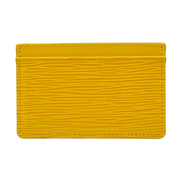 LOUIS VUITTON Porte Cartes Simple Card Case M60329 Epi leather Citron Used LV