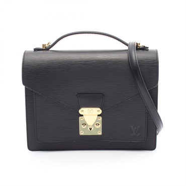 LOUIS VUITTON Monceau Hand crossbody shoulder bag M52122 Epi leather Noir Used