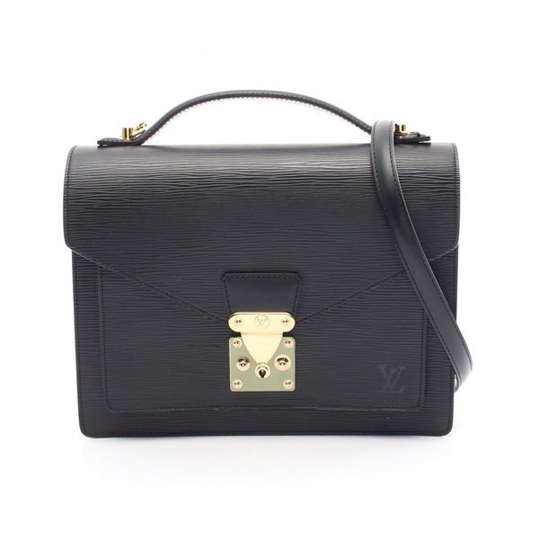 LOUIS VUITTON Monceau Hand crossbody shoulder bag M52122 Epi leather Noir Used