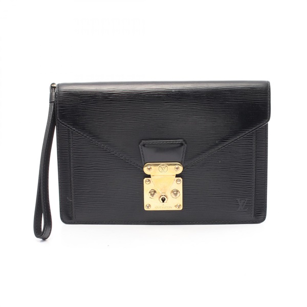 LOUIS VUITTON Sellier Dragonne Pochette business clutch bag M52762 Epi Noir LV