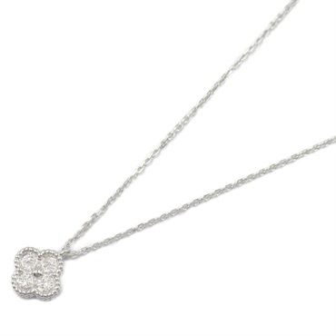 Van Cleef & Arpels Sweet Alhambra Necklace Diamond 18KWG White Gold Used women