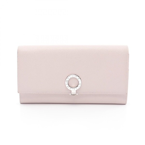 BVLGARI BVLGARI Clip Bifoldpurse wallet leather Pink Used Women SHW