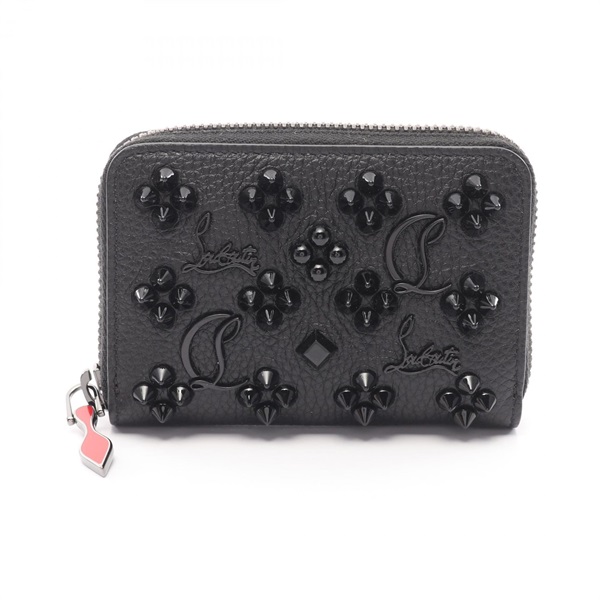 Christian Louboutin PANETTONE zip around wallet coin purse 3175223 leather black