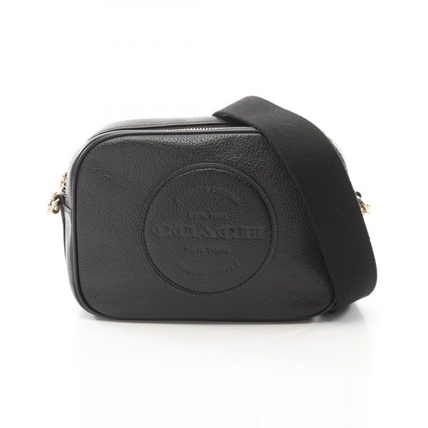 COACH Dempsey Camera Shoulder crossbody Bag C2828 leather Black Used Women