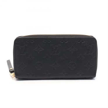 LOUIS VUITTON Zippy wallet around long purse M60571 Monogram empreinte noir Used