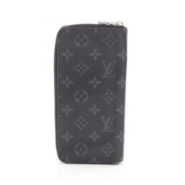 LOUIS VUITTON Zippy Wallet Vertical around Purse M62295 Monogram Eclipse Used