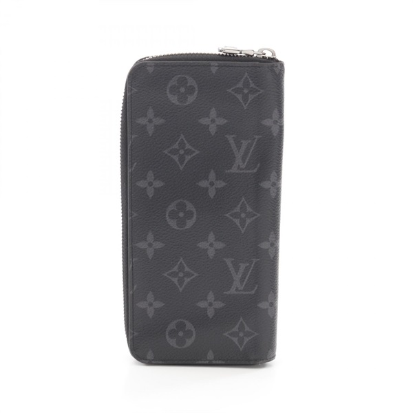 LOUIS VUITTON Zippy Wallet Vertical around Purse M62295 Monogram Eclipse Used