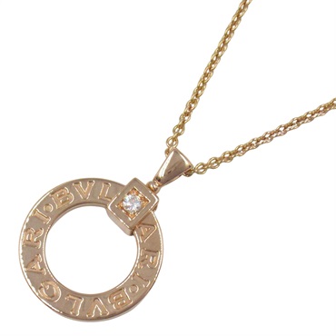 BVLGARI Bvlgari Bvlgari Necklace 1P Diamond 18KPG Gold Used women pendant