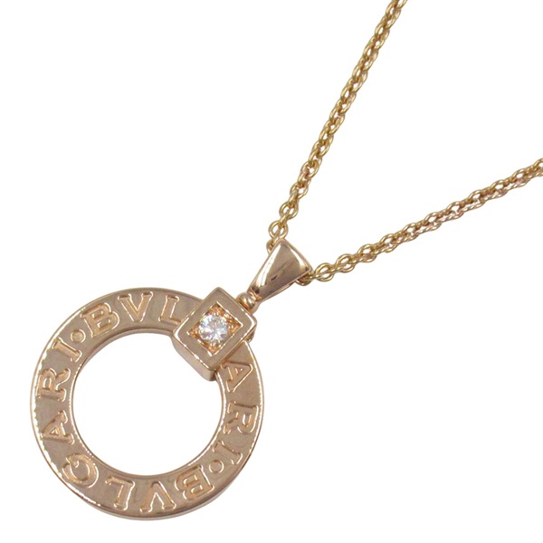 BVLGARI Bvlgari Bvlgari Necklace 1P Diamond 18KPG Gold Used women pendant