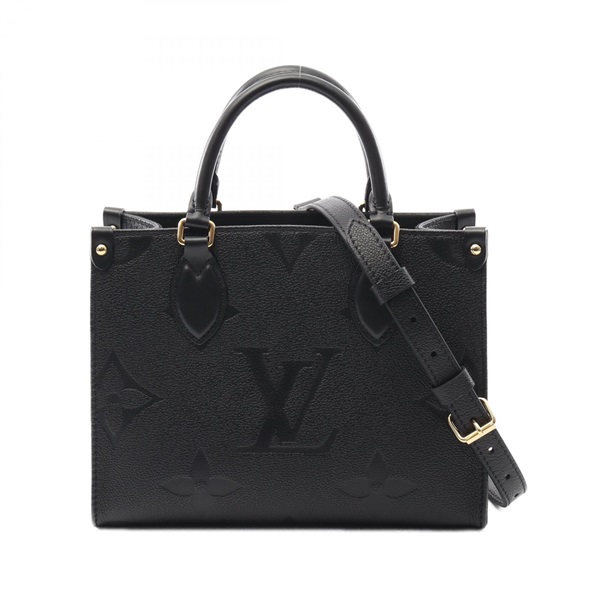 LOUIS VUITTON On the Go PM Shoulder Handbag M45653 Monogram leather Black Used