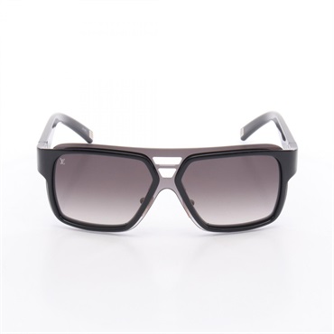 LOUIS VUITTON Enigme GM sunglasses eyewear Z0361U Plastic Black Used mens LV