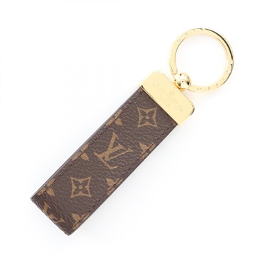 LOUIS VUITTON Porte-cle Dragonne key ring holder M65221 Monogram Gold Plated LV