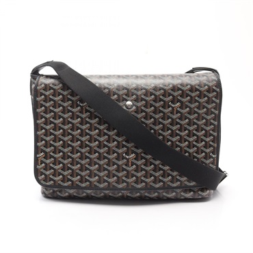 GOYARD Capecian MM Crossbody Shoulder Bag CAPETIMMLTY Canvas Black Multicolor