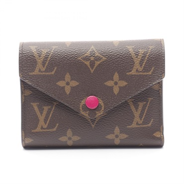 LOUIS VUITTON Portefeuille Victorine Tri-fold wallet M41938 Monogram Fuchsia LV