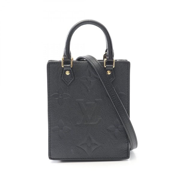 LOUIS VUITTON Petit Sac Plat 2Way Shoulder Handbag M81417 Monogram Empreinte
