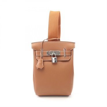 HERMES KellyHac a dos PM Waist bag Togo leather Brown Gold Used unisex W SHW