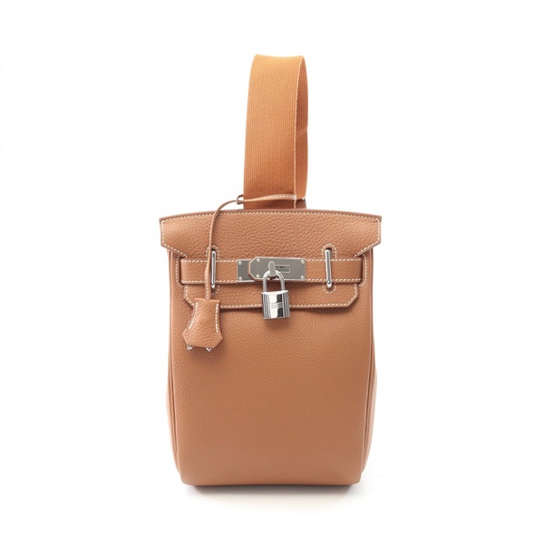 HERMES KellyHac a dos PM Waist bag Togo leather Brown Gold Used unisex W SHW