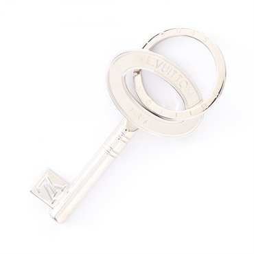 LOUIS VUITTON Porto Cle Travel Key Ring M67143 metal Silver SHW Used Women LV