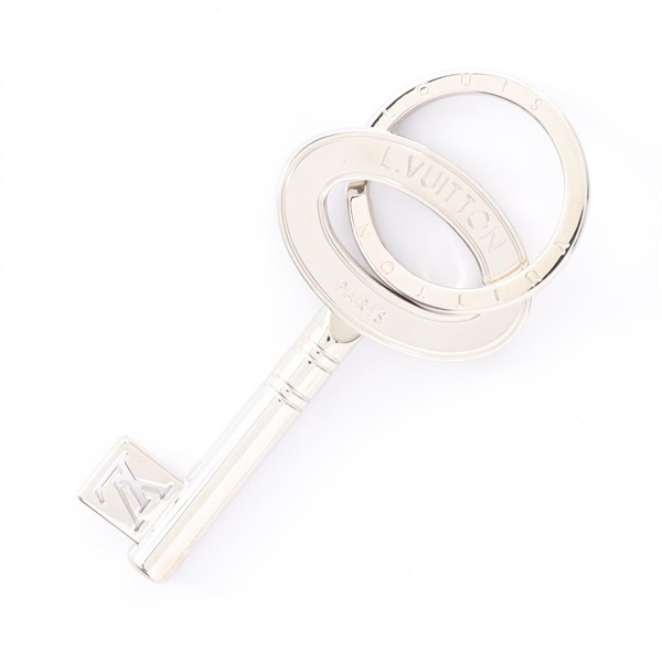 LOUIS VUITTON Porto Cle Travel Key Ring M67143 metal Silver SHW Used Women LV