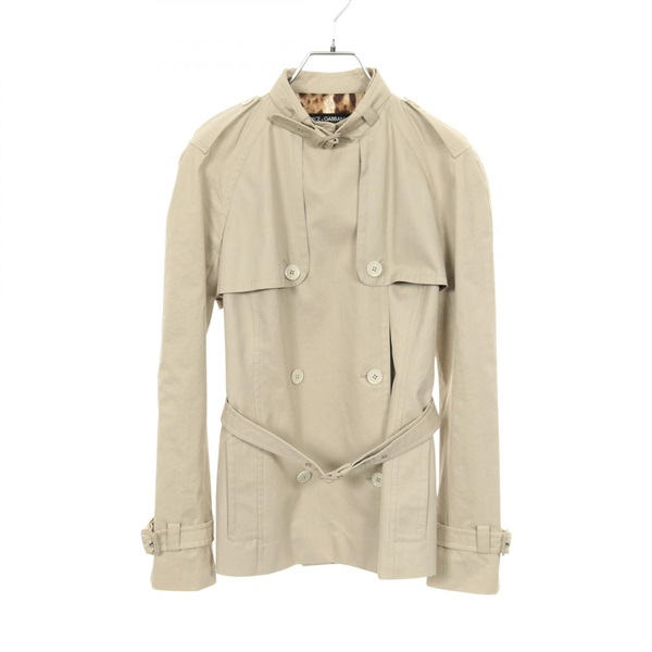 DOLCE & GABBANA Trench coat cotton Beige Used Women #40