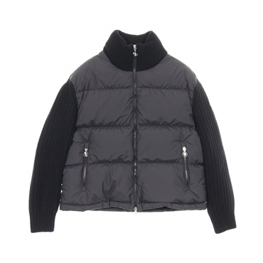 [15% OFF] MONCLER cardigan Down jacket blouson #S polyester Black Used Women｜SALE