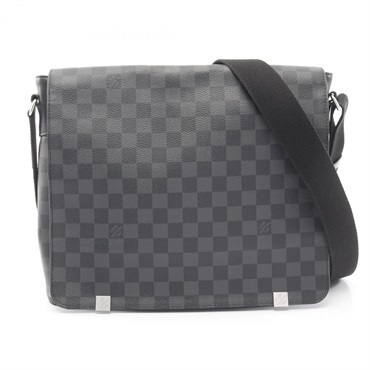 LOUIS VUITTON District MM NM Shoulder crossbody Bag N41029 Damier Graphite used