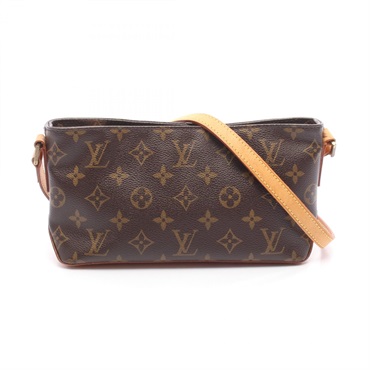 LOUIS VUITTON Trotter Shoulder crossbody Bag M51240 Monogram leather Brown Used