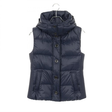 BURBERRY LONDON Down vest Nylon Navy #38 Used Women