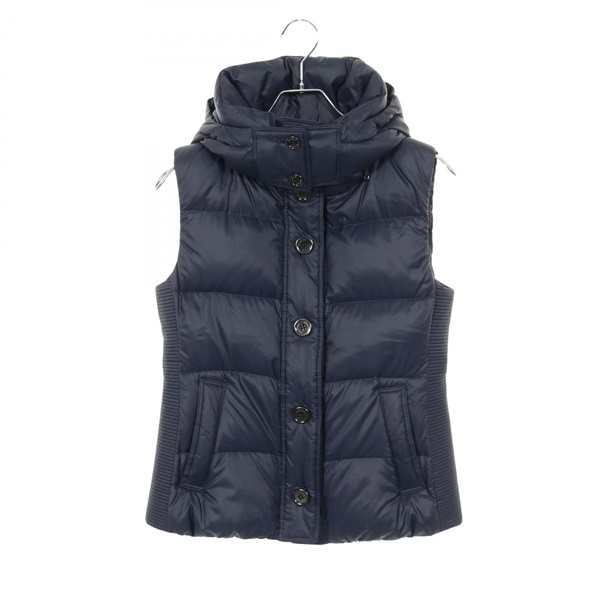 BURBERRY LONDON Down vest Nylon Navy #38 Used Women